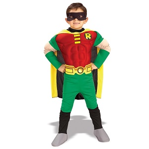 Teen Titans DC Comics Robin Muscle Chest Deluxe Batman Child Costume